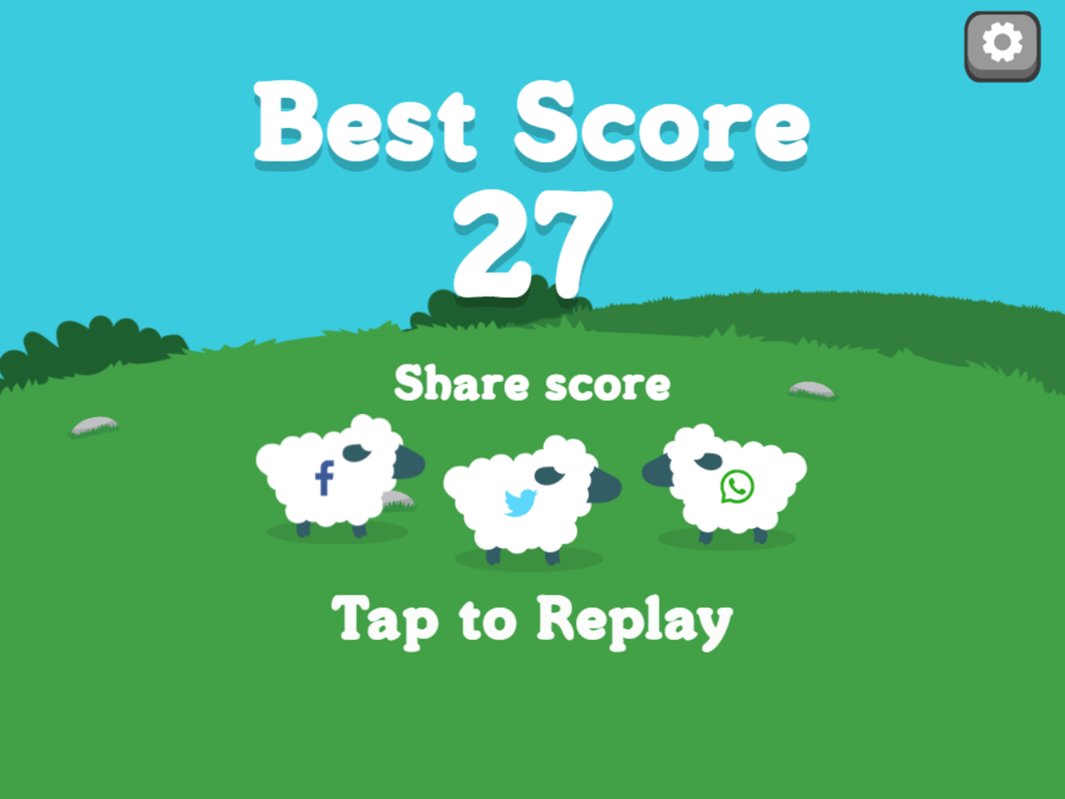 Count the Sheep Game Best Score Screenshot.