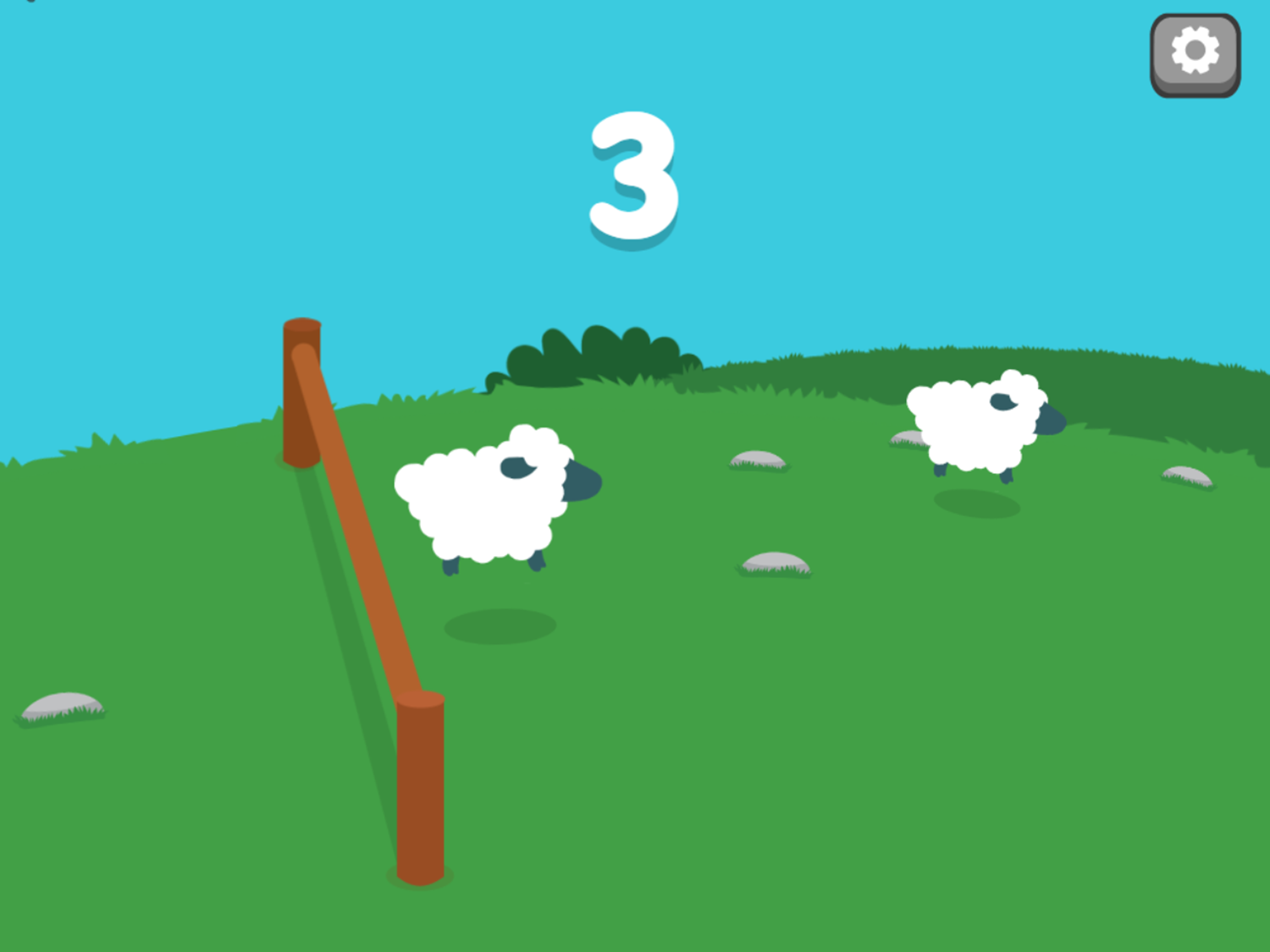 Count the Sheep Game Play Screenshot.