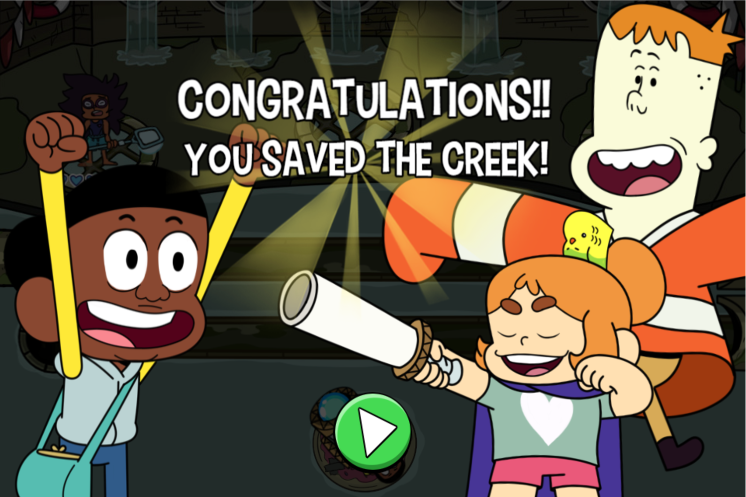 Craig of the Creek Defend the Sewers Game Beat Screenshot.