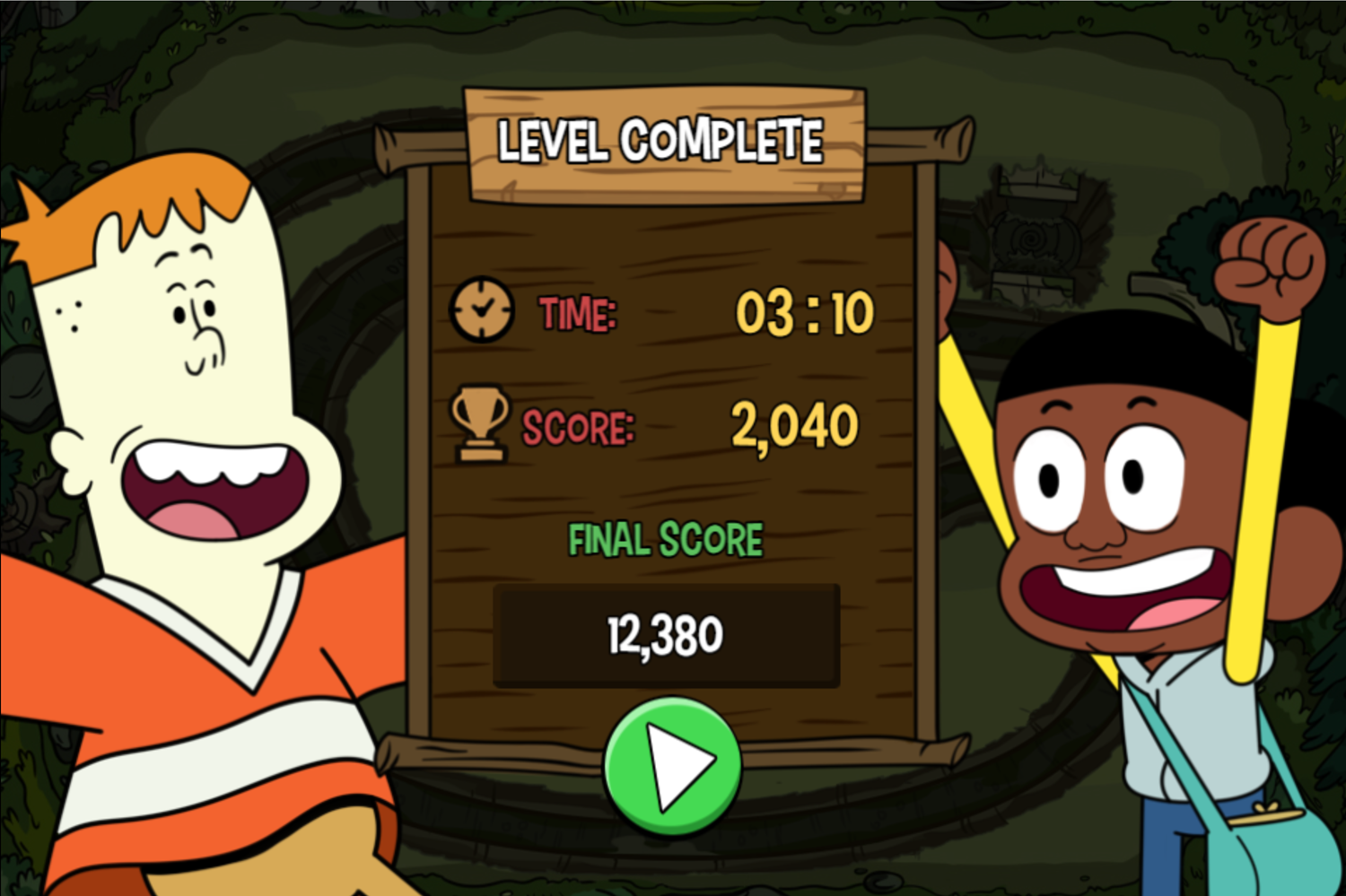 Craig of the Creek Defend the Sewers Level Complete Screenshot.