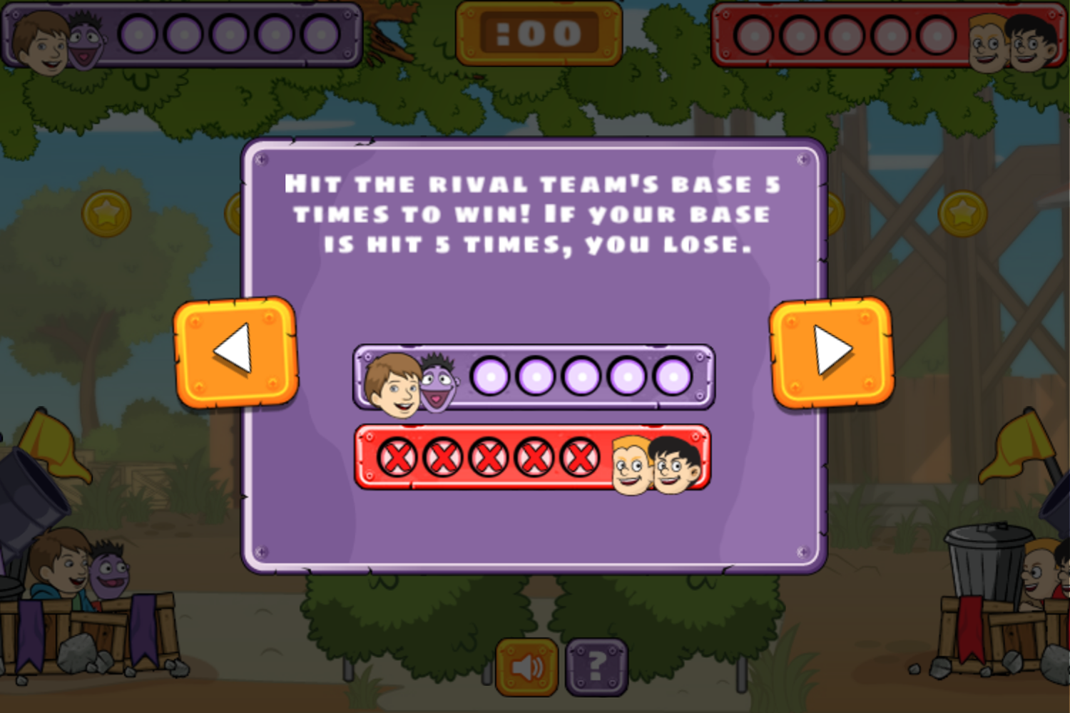 Crash & Bernstein Cluck 'N Chuck Game Instructions Screenshot.