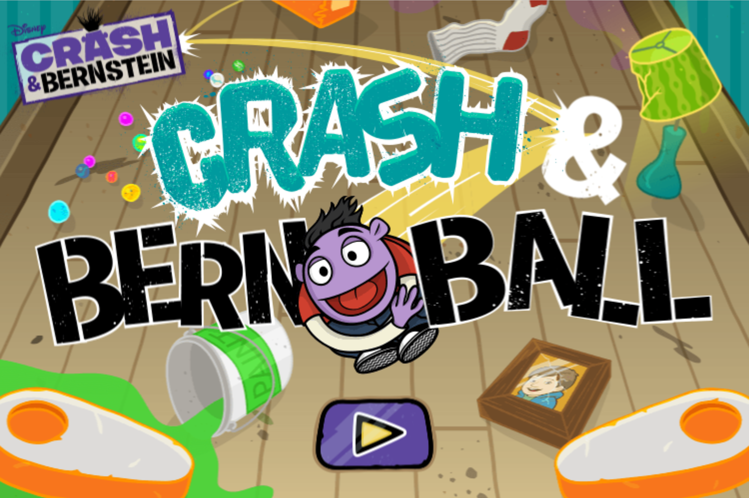 Crash and Bernstein Crash and Bernball Game Welcome Screen Screenshot.