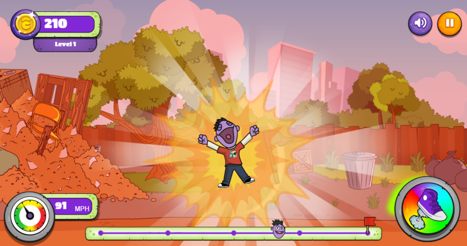 Crash & Bernstein Smash The Trash Game Power Up Screenshot.