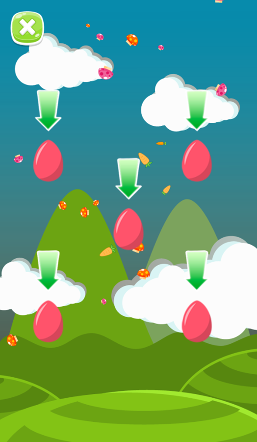 Crazy Eggs Game Play Screenshot.