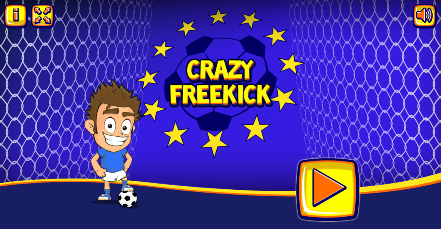 Crazy Freekick Game Welcome Screenshot.