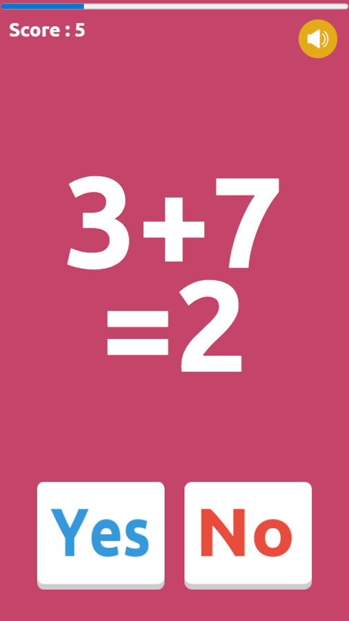 Crazy Math Game Play Screenshot.