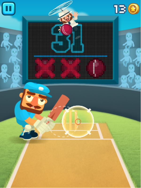 Cricket Hero Extra Ball Screenshot.