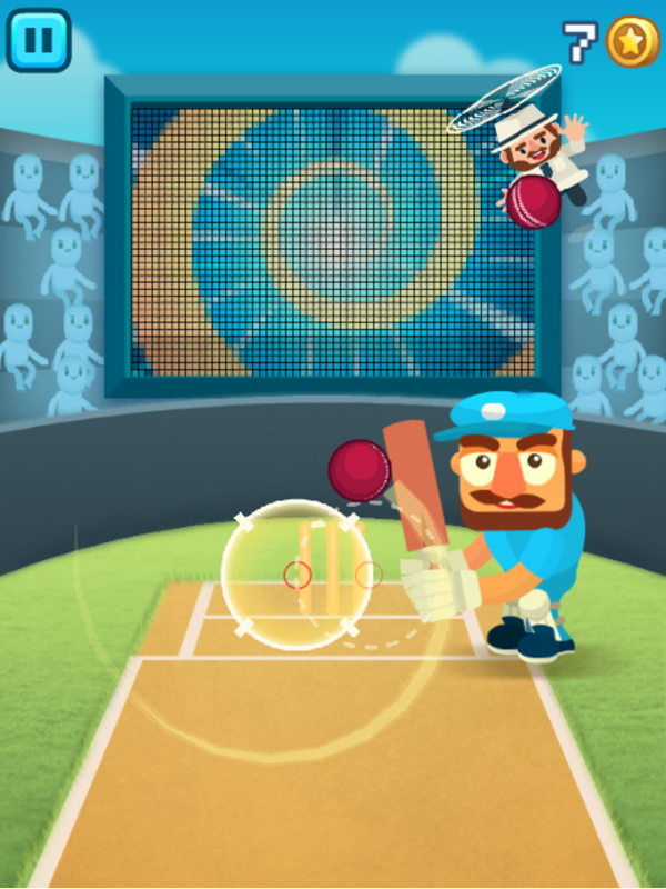 Cricket Hero Vortex Pitch Screenshot.