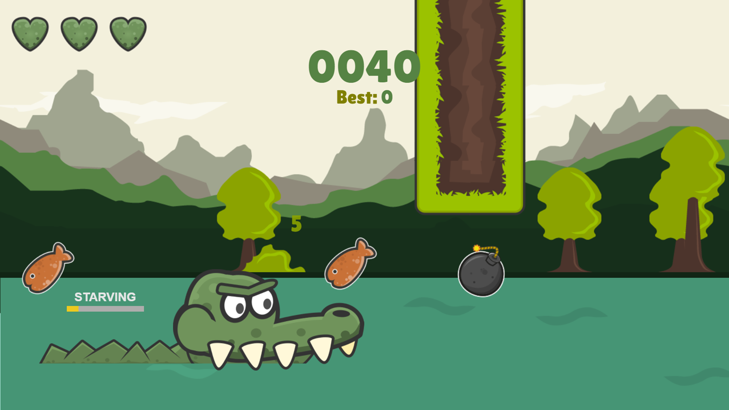 Crocofinity Game Play Screenshot.