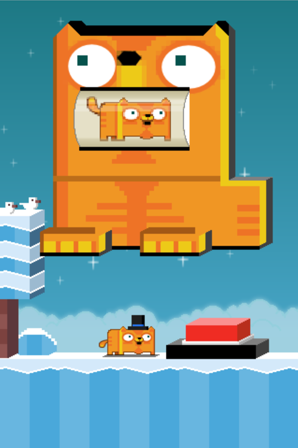 Crossy Cat Game Animal Spin Screen Screenshot.