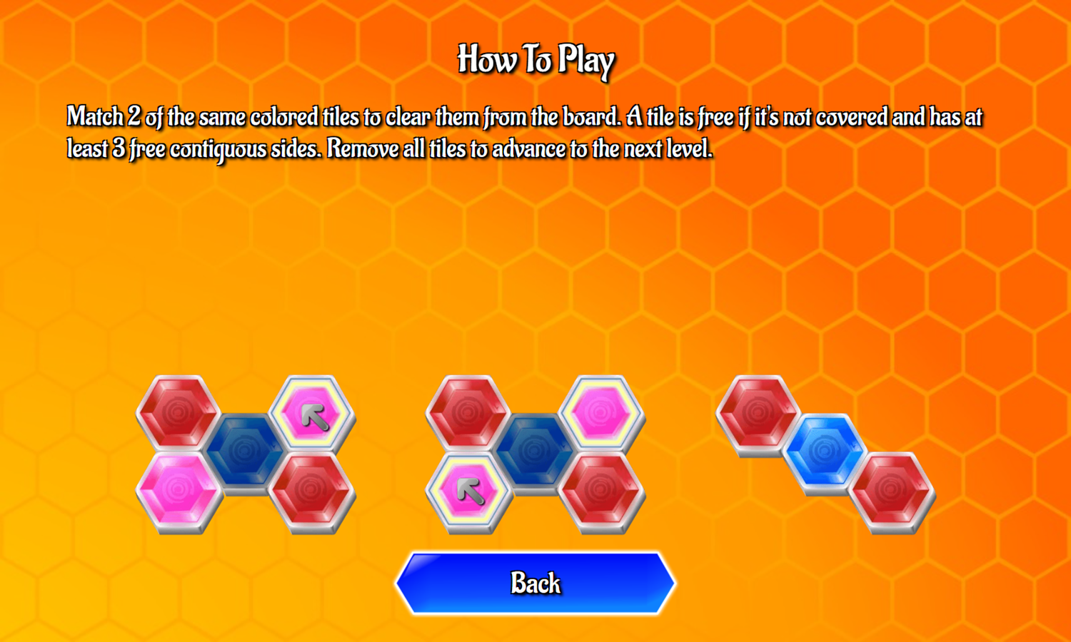 Crystal Hexajong Game How To Play Screenshot.