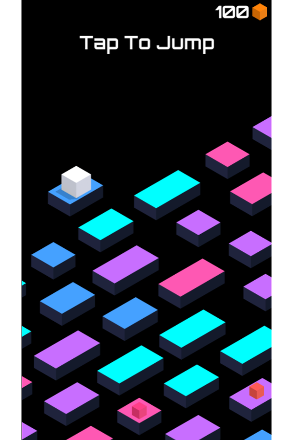 Cube Jump Game Screenshot.