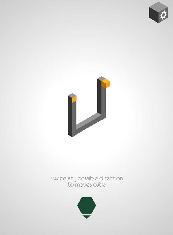 Cube Move Game Level Start Screenshot.
