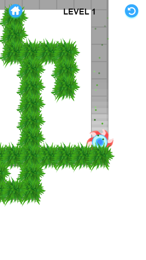 Cut Grass Game Level Play Screenshot.