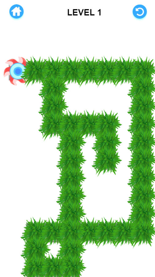 Cut Grass Game Level Start Screenshot.