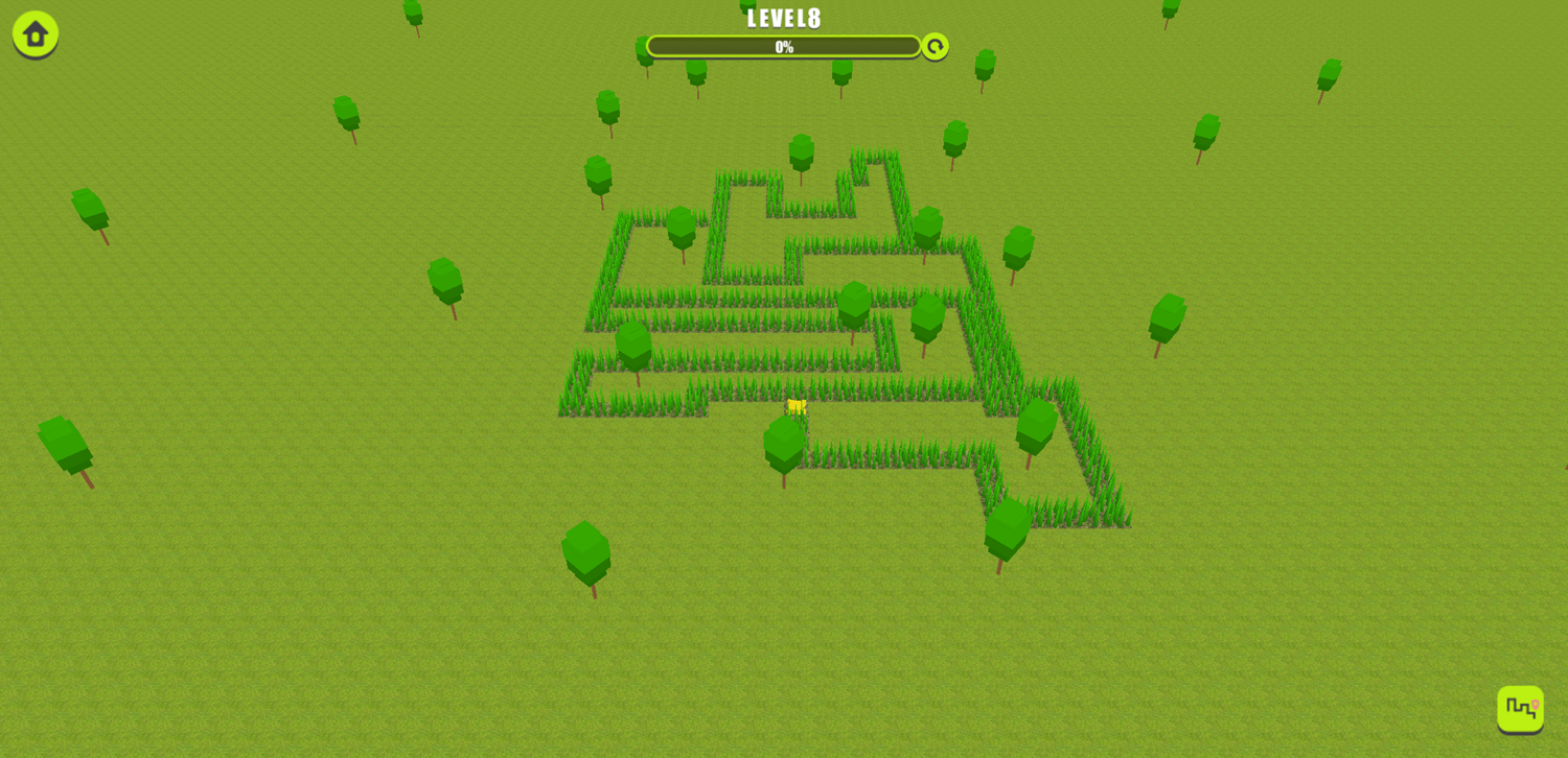 Cutting Grass Game Screenshot.