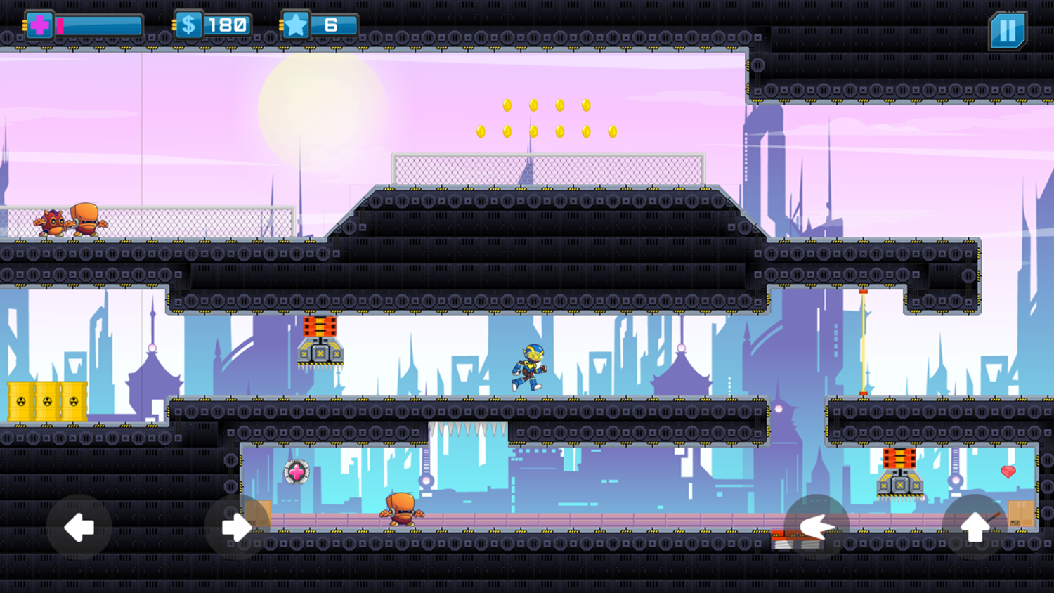Cyber Knight Slashman Game Level Challenge Screenshot.