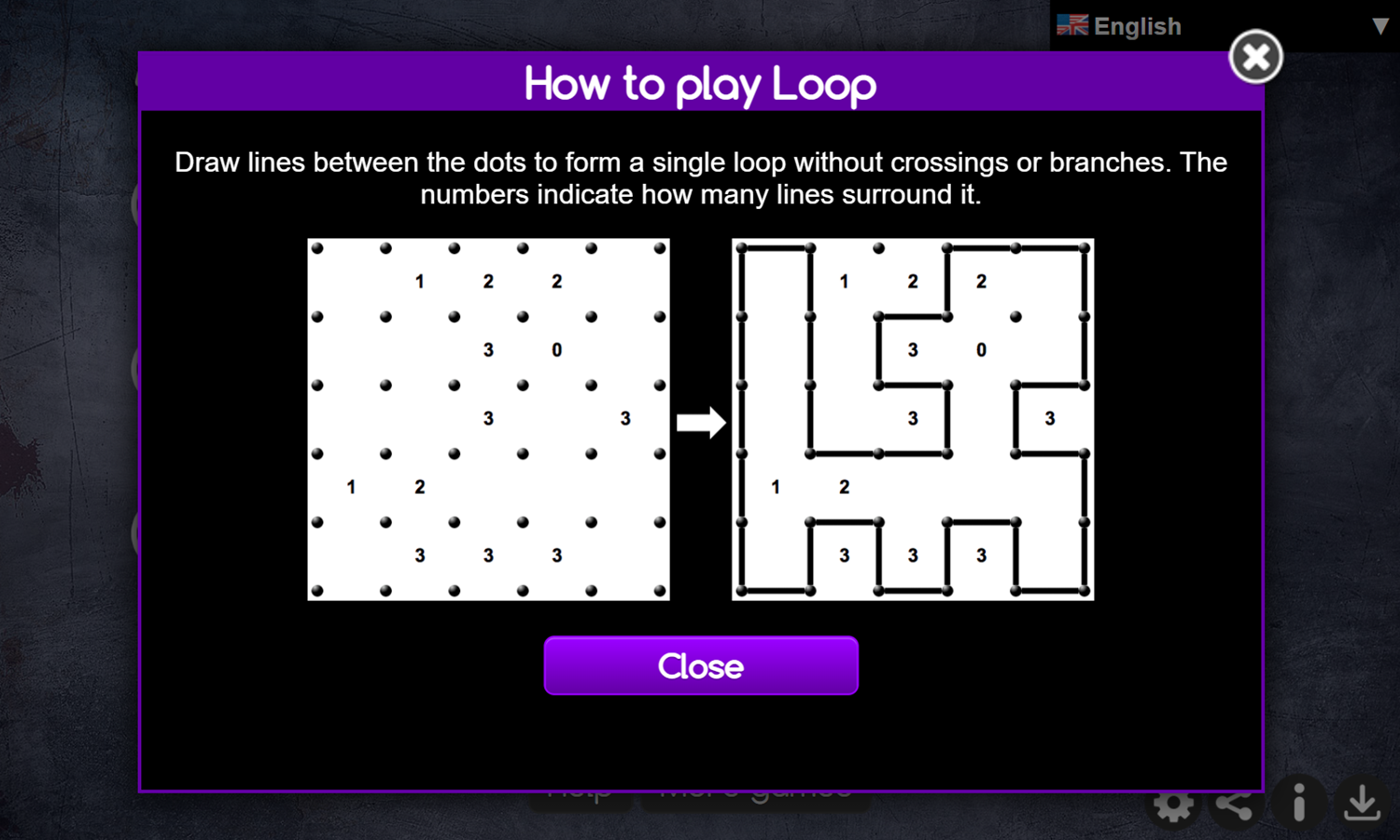 Daily Loop Game How To Play Screenshot.