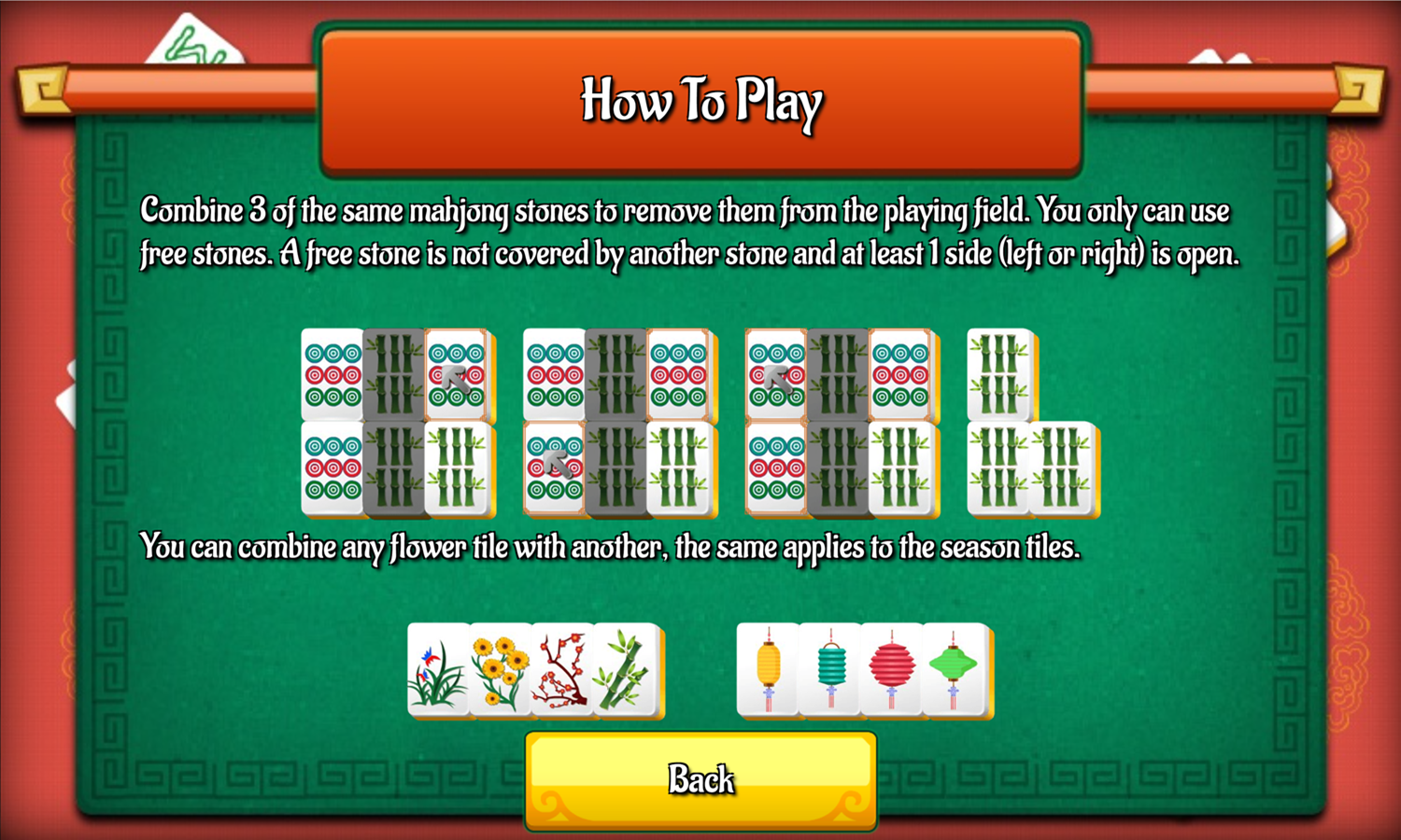 Daily Mahjong Triple Mahjong How to Play Screen Screenshot.