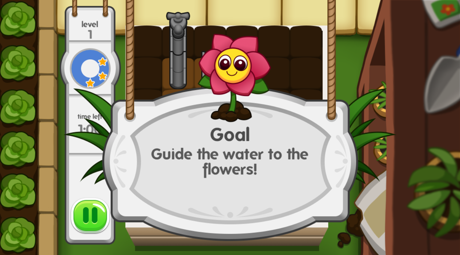 Daisy's Plumber Puzzle Game Goal Screenshot.