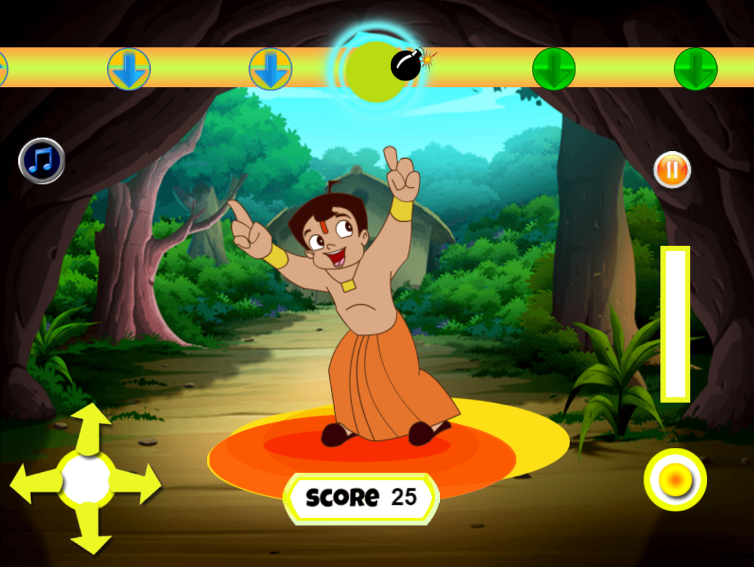 Dance Chhota Bheem Dance Game Play Screenshot.