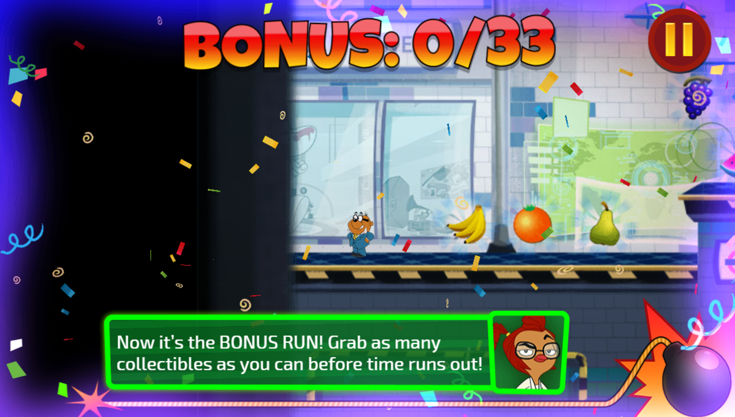 Danger Mouse Bonus Level Screenshot.