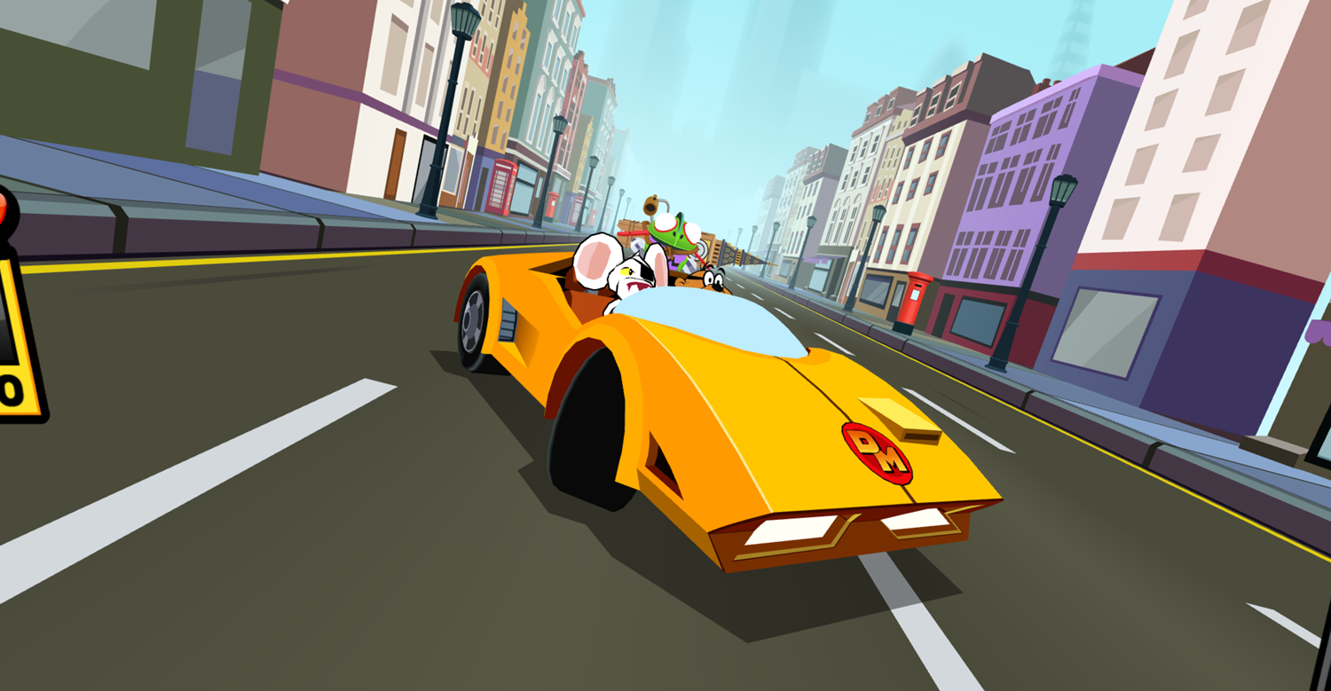 🕹️ Play Danger Mouse Full Speed Extreme Turbo Racing Game Free Online