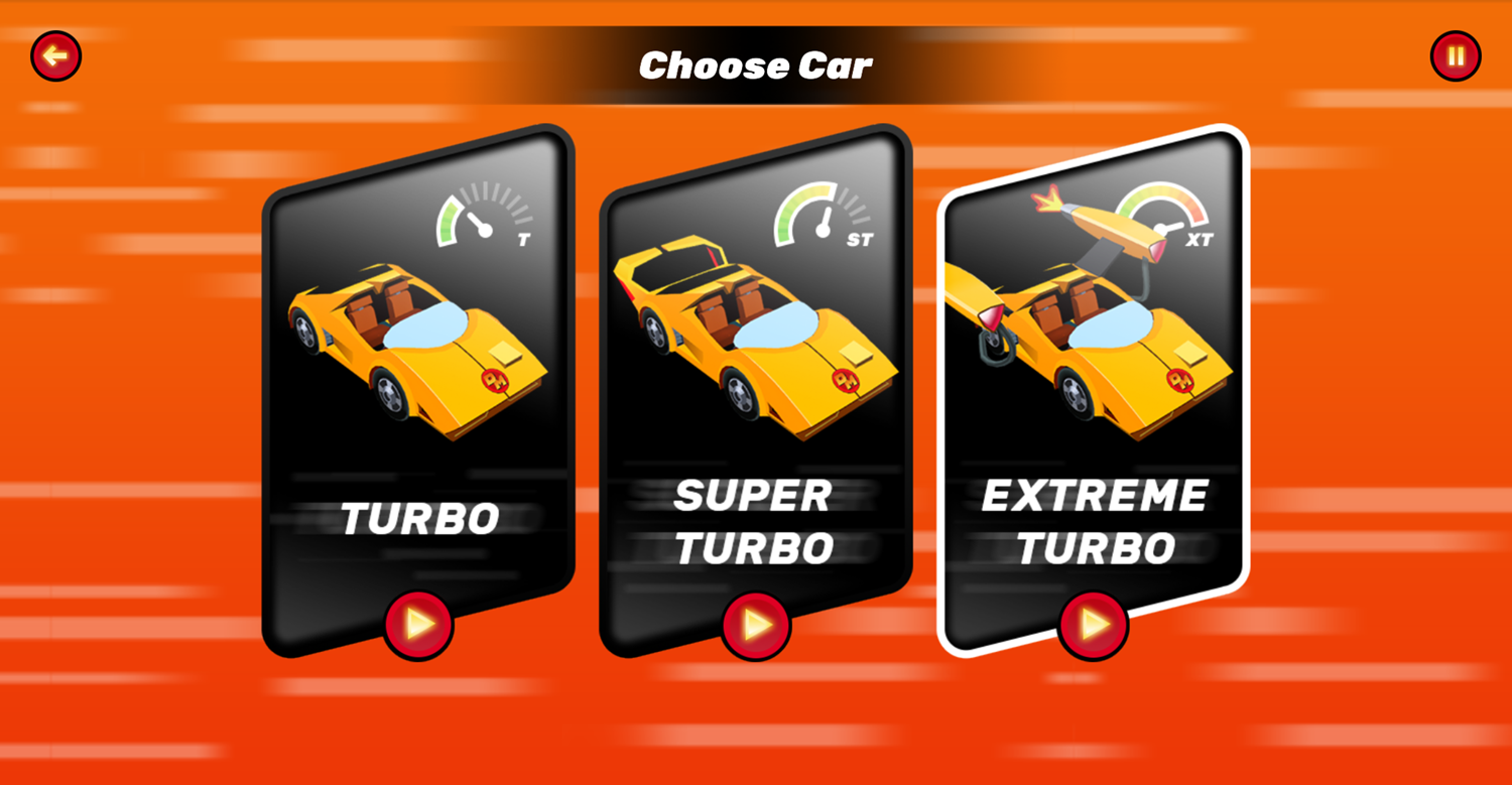 Danger Mouse Full Speed Game Car Turbo Select Screen Screenshot.