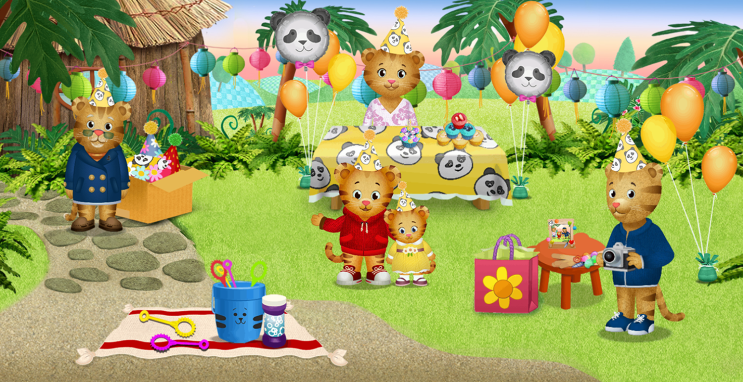 Daniel Tiger's Neighborhood Birthday Buddy Game Preparation End Screenshot.