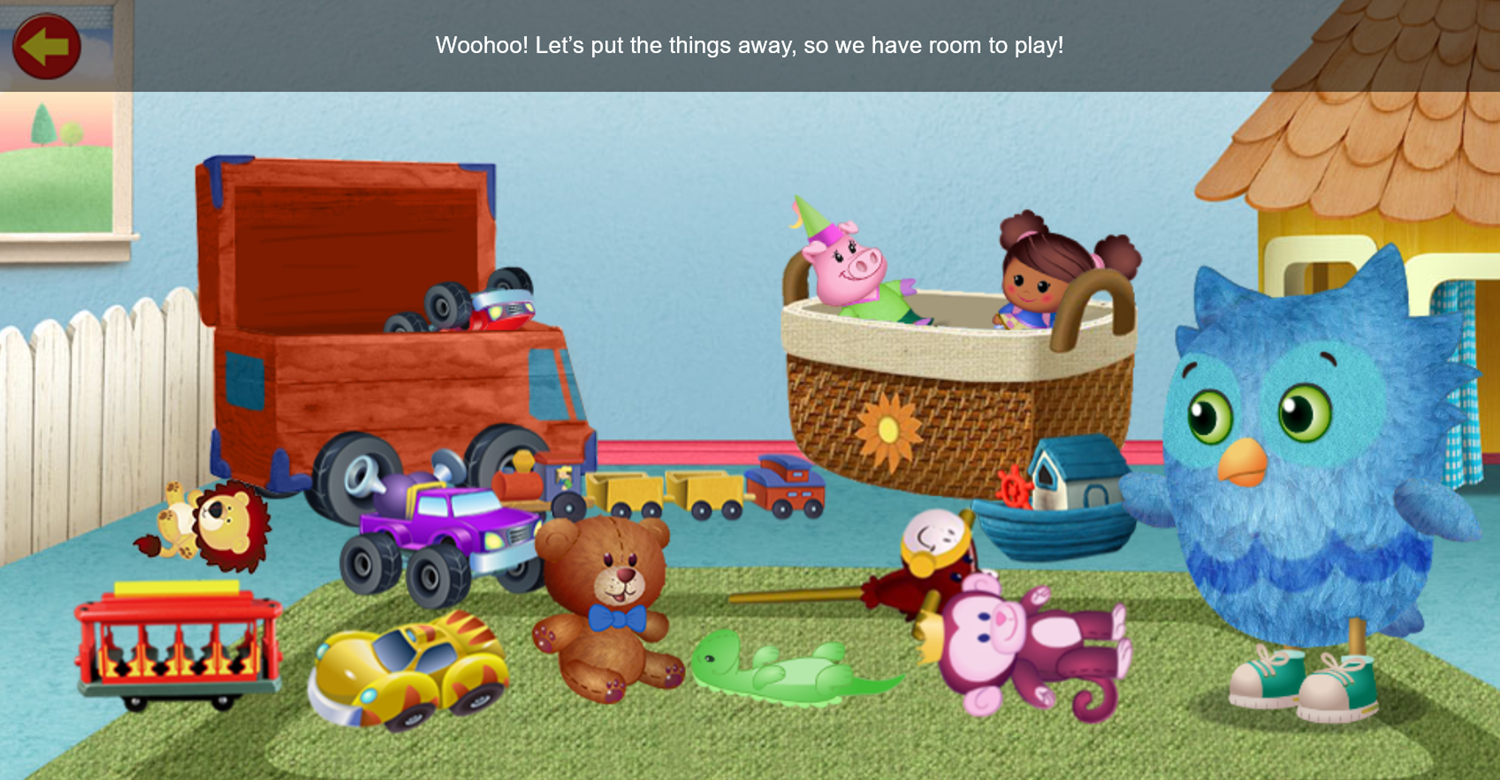 Daniel Tiger's Neighborhood Classroom Helpers Game Toy Storing Screenshot.