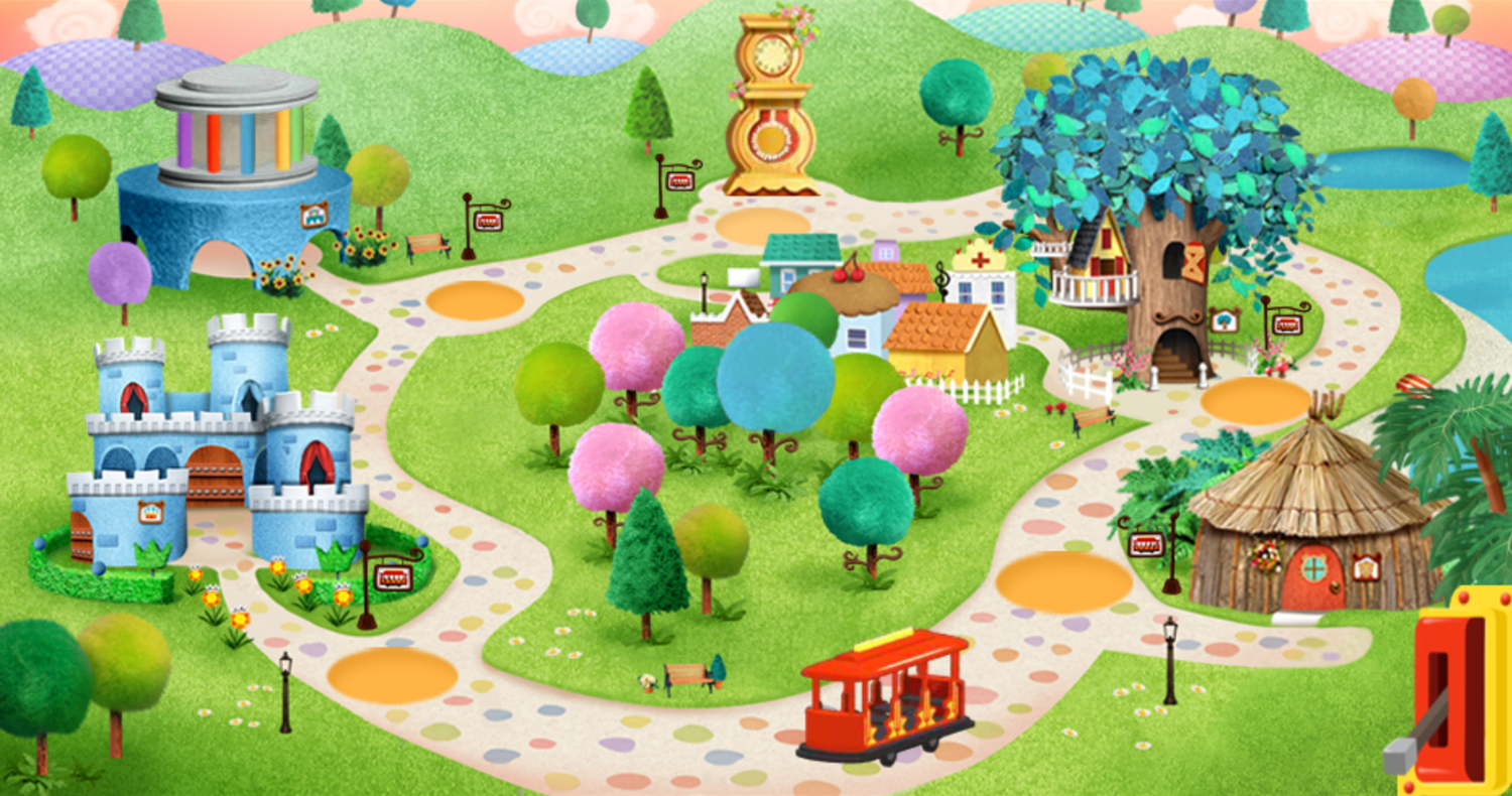 Daniel Tiger's Neighborhood Drive Trolley Game Screenshot.