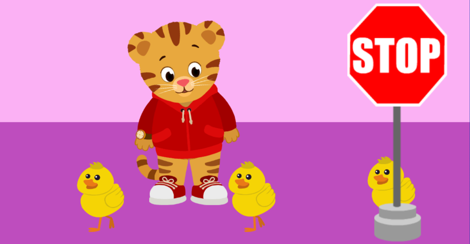 Daniel Tiger's Neighborhood Spin and Sing Game Stop Sign Lesson Done Screenshot.