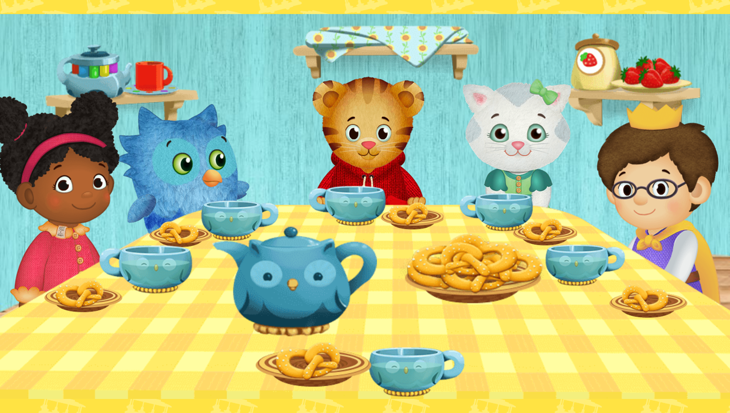 Daniel Tiger's Neighborhood Tea Party Game Celebration Screenshot.