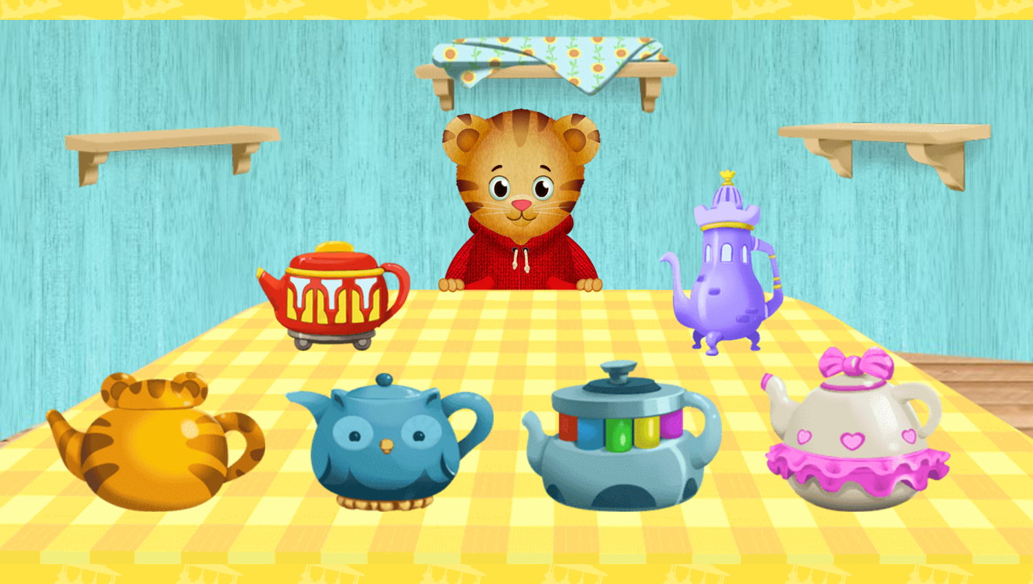Daniel Tiger's Neighborhood Tea Party Game Choose Tea Cup Screenshot.