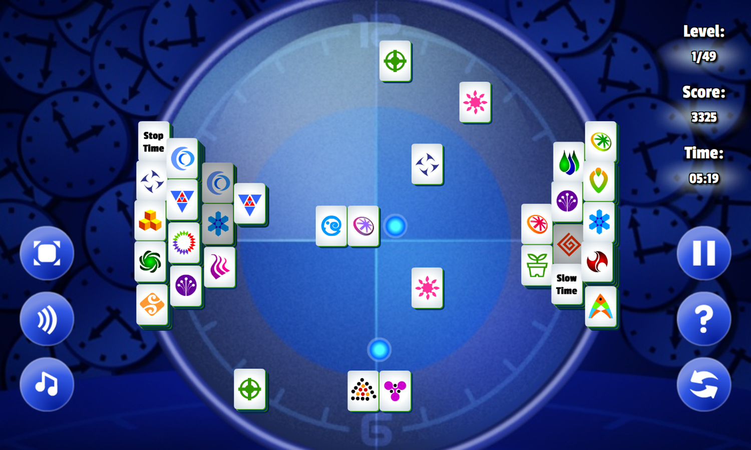Dark Time Mahjong Game Play Screenshot.