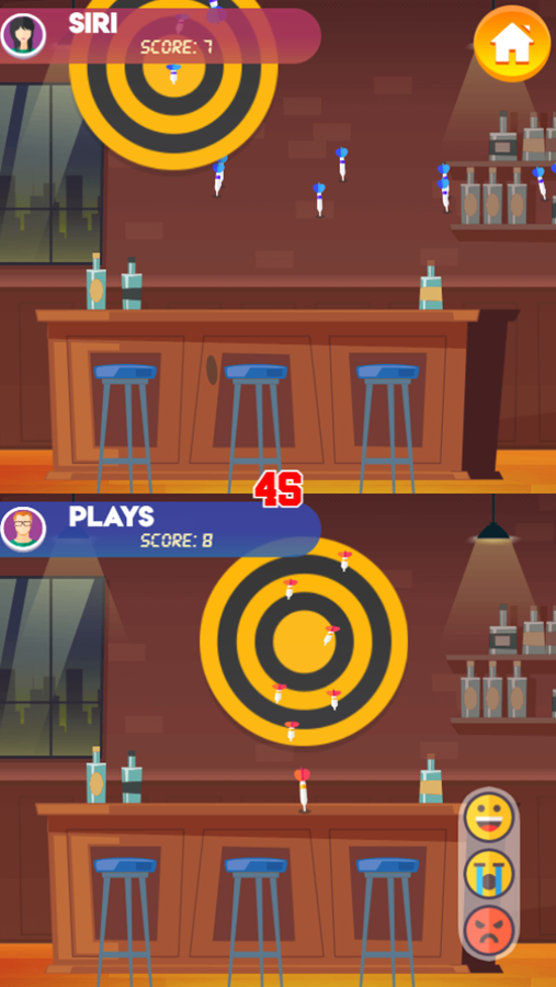 Darts With Buddies Game Start Screenshot.