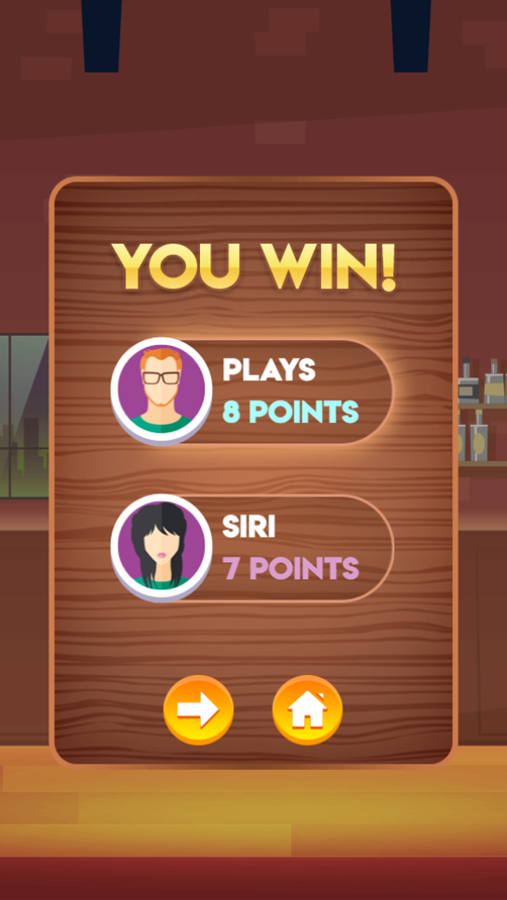 Darts With Buddies Game Win Screenshot.
