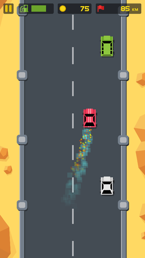 Deadly Race Game Play Screenshot.