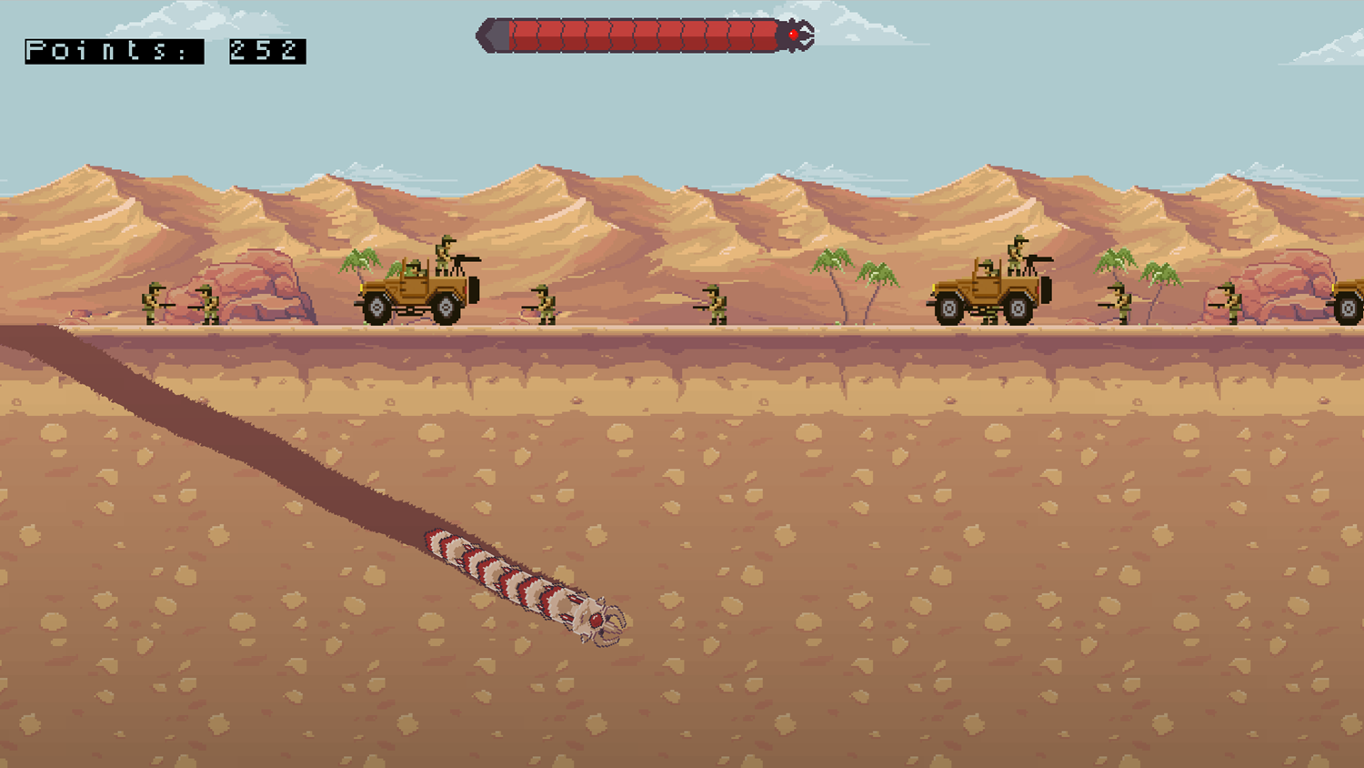 Deep Worm Game Screenshot.
