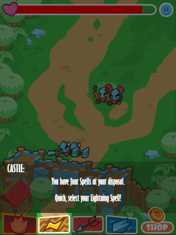 Defend the Castle Game How To Play Screenshot.