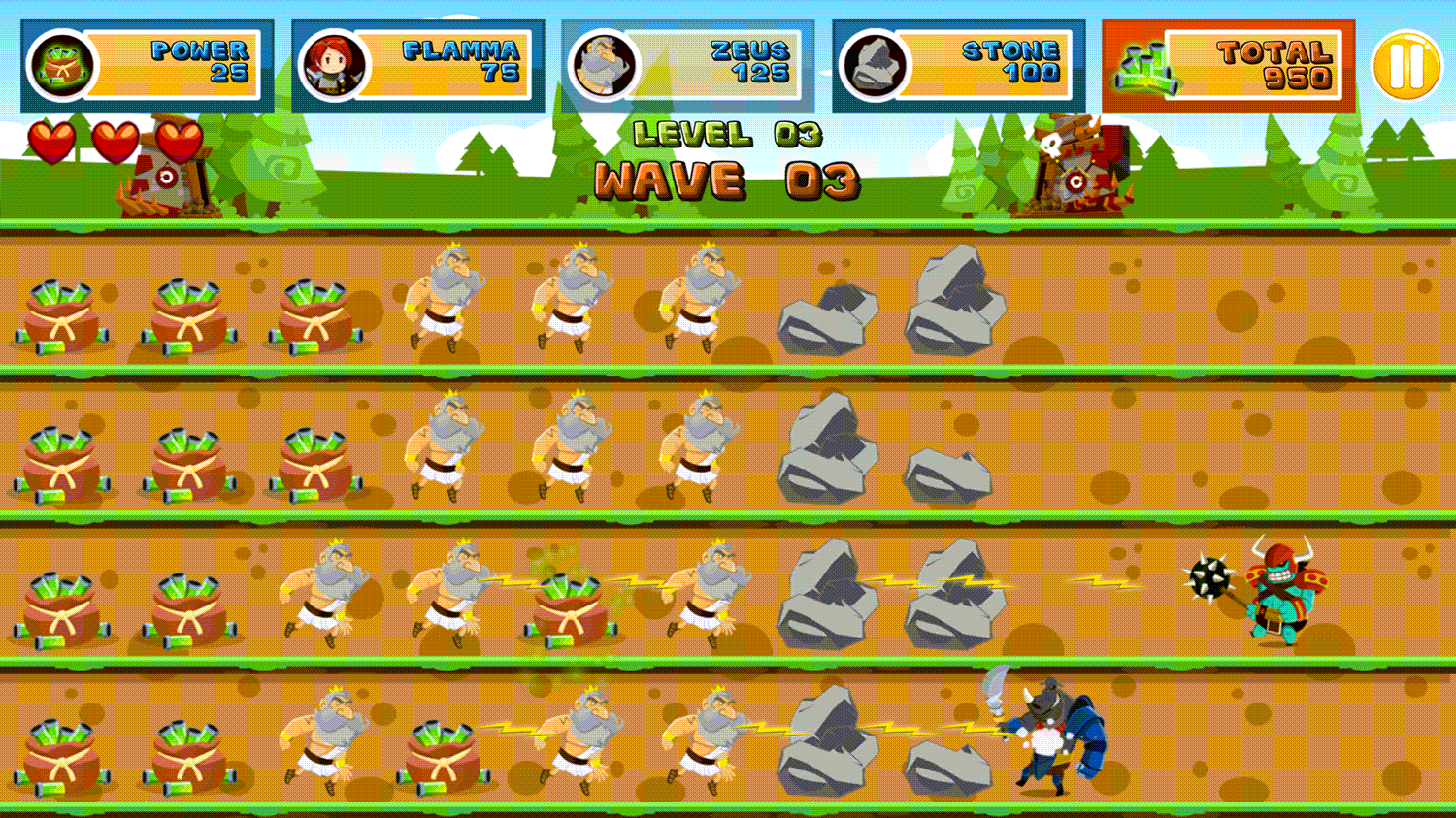 Defense Battle Gameplay Screenshot.