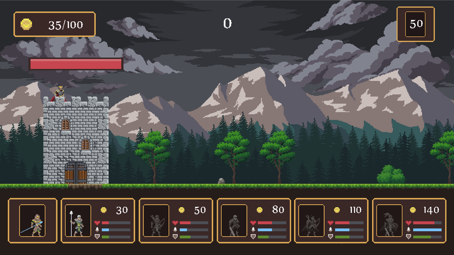 Defense of the Kingdom Game Final Level Screenshot.