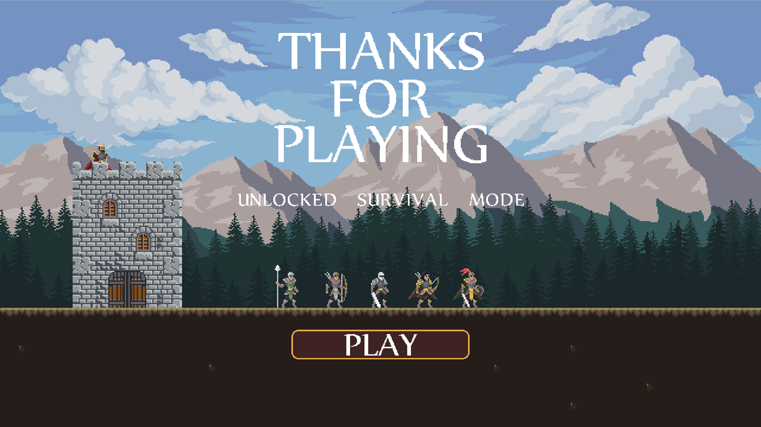 Defense of the Kingdom Game Beat Screen Screenshot.