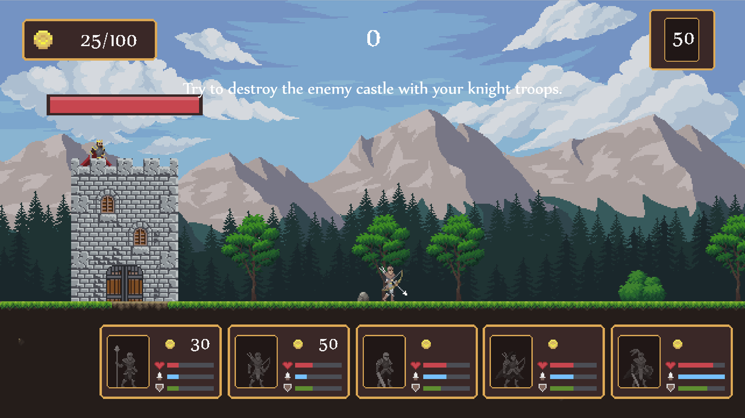 Defense of the Kingdom Game Screenshot.