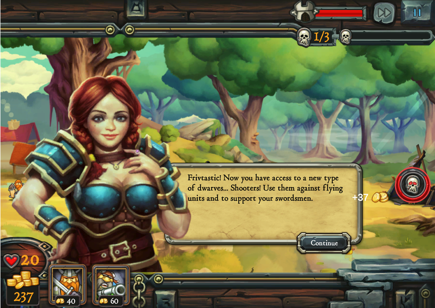 Defentures Game New Dwarves Type Screenshot.