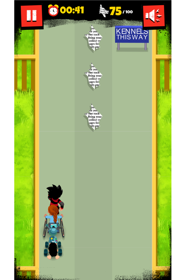 Dennis & Gnasher Sausage & Chips Game Gnipper Level Screenshot.