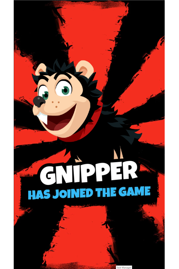 Dennis & Gnasher Sausage & Chips Game Gnipper Screenshot.