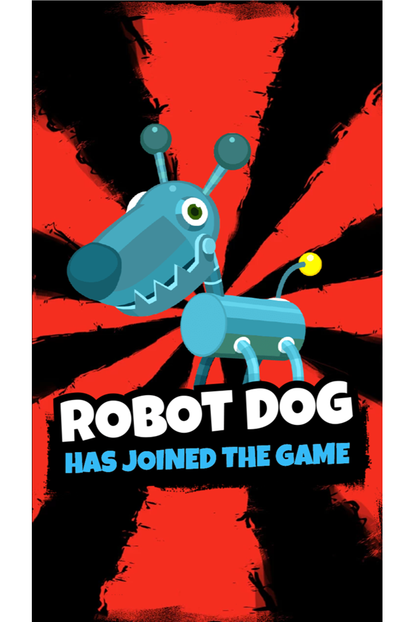 Dennis & Gnasher Sausage & Chips Game Robot Dog Screenshot.