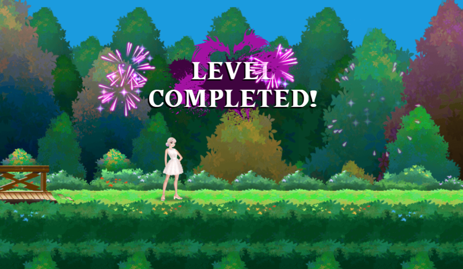 Descendants 2 Mal vs Uma Game Level Completed Screenshot.