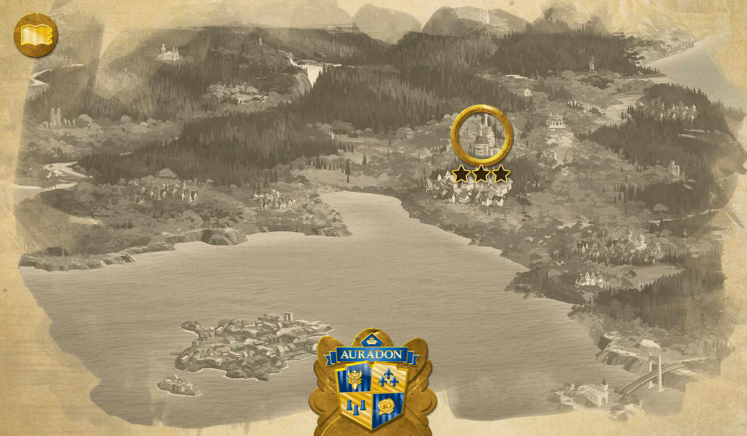 Descendants Hidden Mystery Map Game Stage Select Screenshot.
